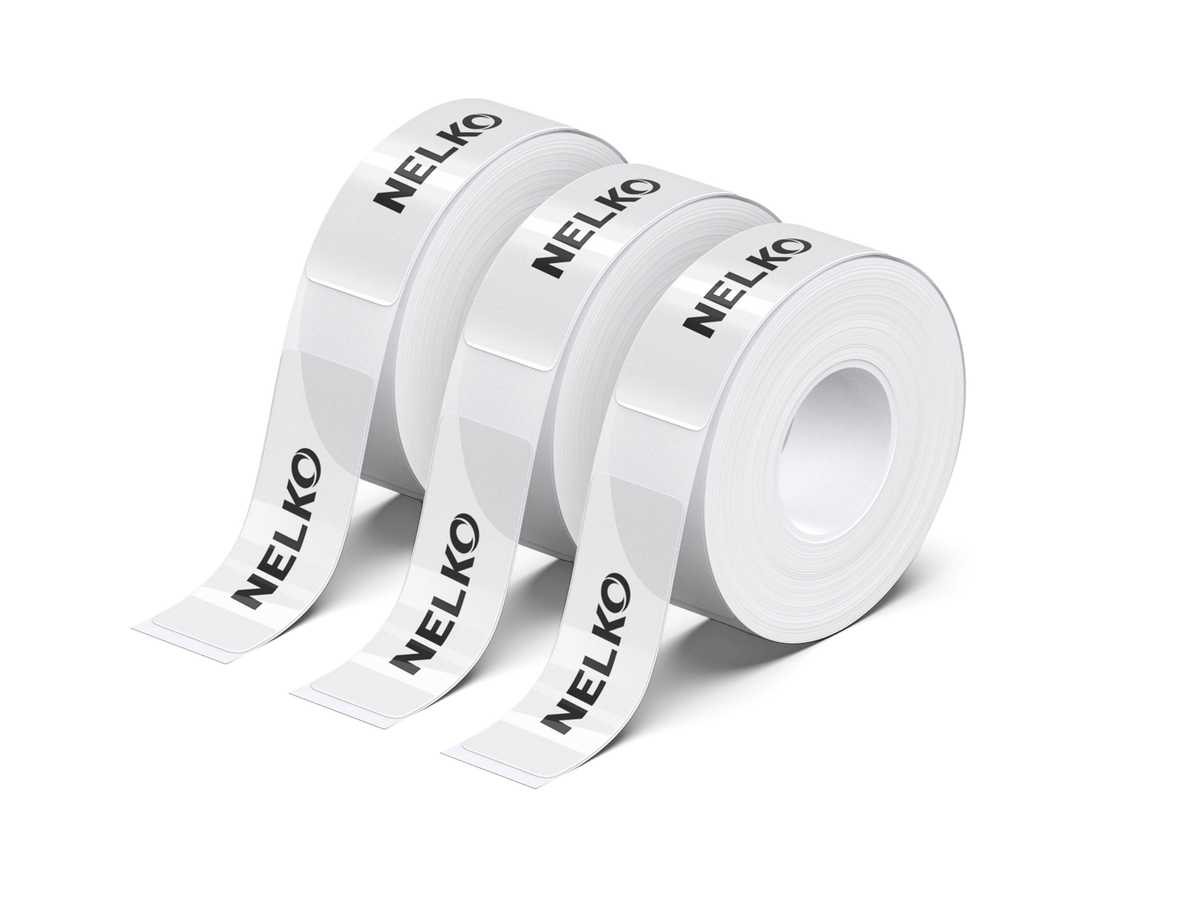 NELKO 0.5"×1.5" Thermal Paper 3 Rolls for P21