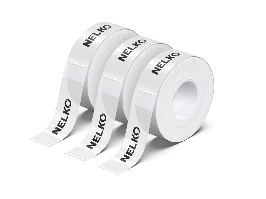 NELKO 0.5"×1.5" Thermal Paper 3 Rolls for P21