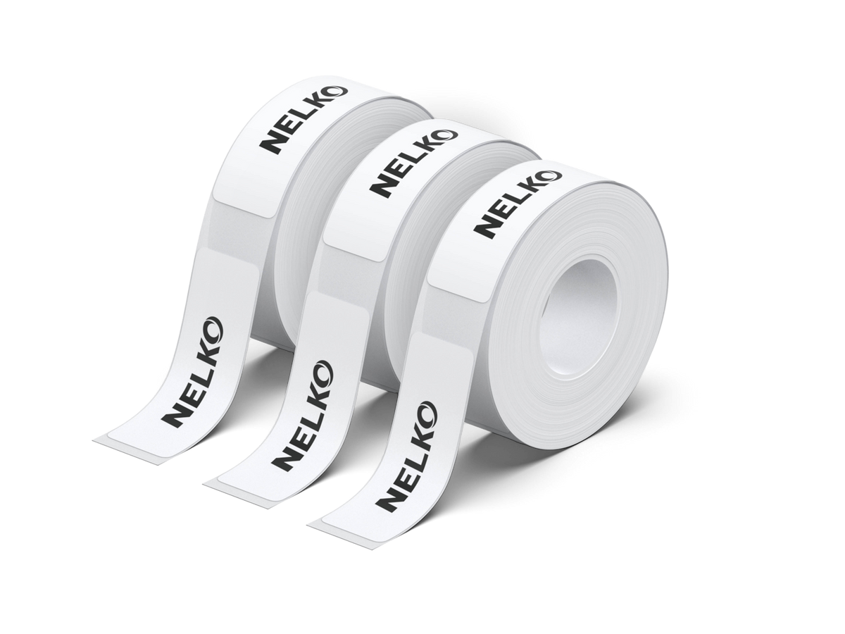 NELKO 0.5"×1.5" Thermal Paper 3 Rolls for P21