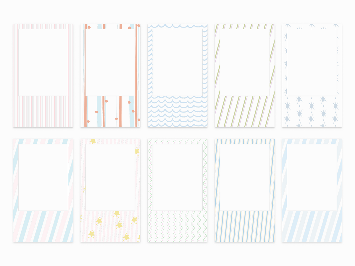 NELKO 2"×3" Photo Paper - Stripe Fun Edition